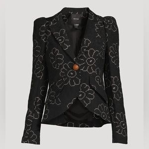 SMYTHE Floral Jacquard One Button Blazer